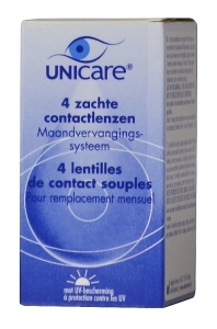 Foto van Unicare contactlenzen maandlenzen min 3.00 4pack via drogist