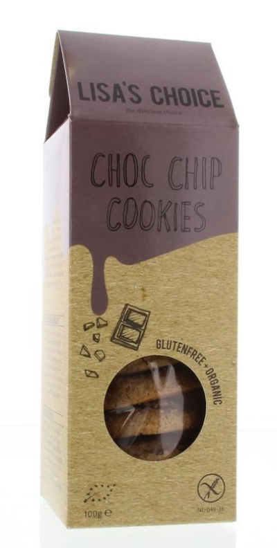 Lisa's choice chocolate chip cookies 100g  drogist