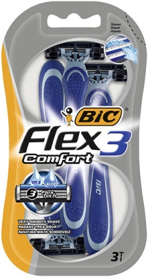 Foto van Bic flex 3 comfort scheermes blister 3st via drogist