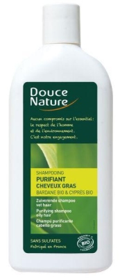 Foto van Douce nature shampoo vet haar zuiverend 300ml via drogist