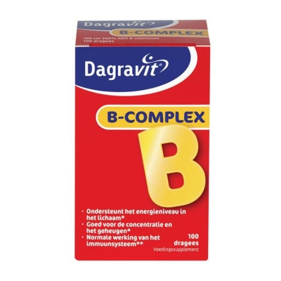 Foto van Dagravit b complex 100drg via drogist